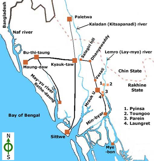 Northern Rakhine state map